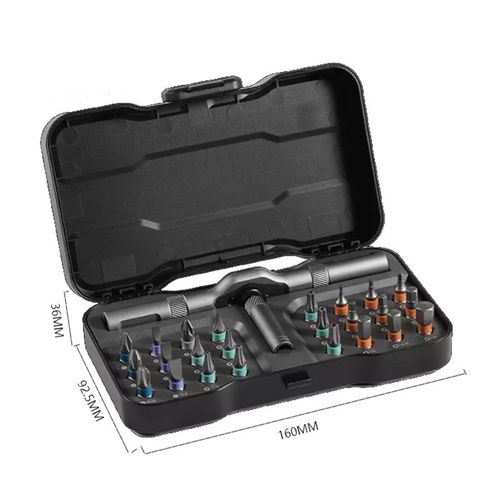 Popular 24-in-1 Ratcheting Screwdriver & Wrench Set - High-Hardness S2 Steel Multi-Tool for Home Use
