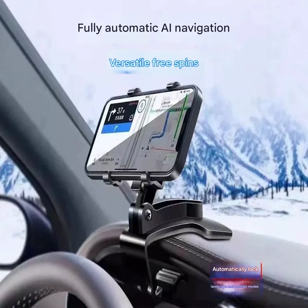 Car Dashboard Phone Mount  Center Console Rearview Mirror Sun Visor Phone Navigation Holder