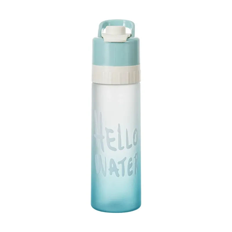 Gradient Spray Water Bottle — Outdoor Sports for Men and Women, Portable Cooling Kettle for Students, Mist Spray Drinking Cup