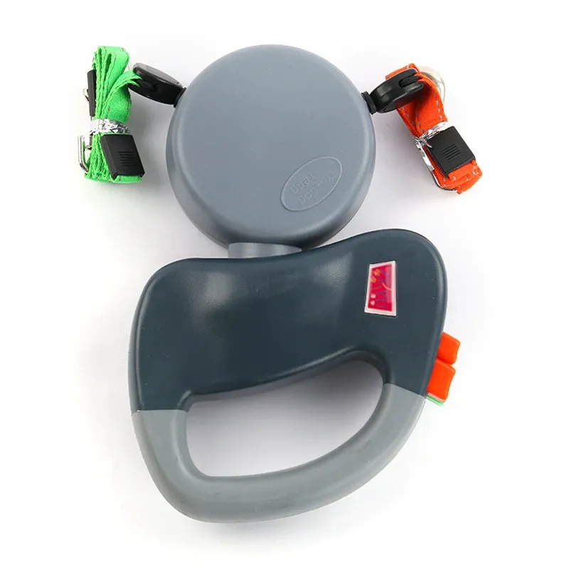 Innovative Auto-Retractable Dual-Dog Leash - Safe Tangle-Free Walks, Double the Freedom!