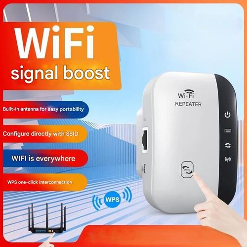Wi-Fi Repeater, Network Range Extender, Wireless Signal Booster, New Model Home Router