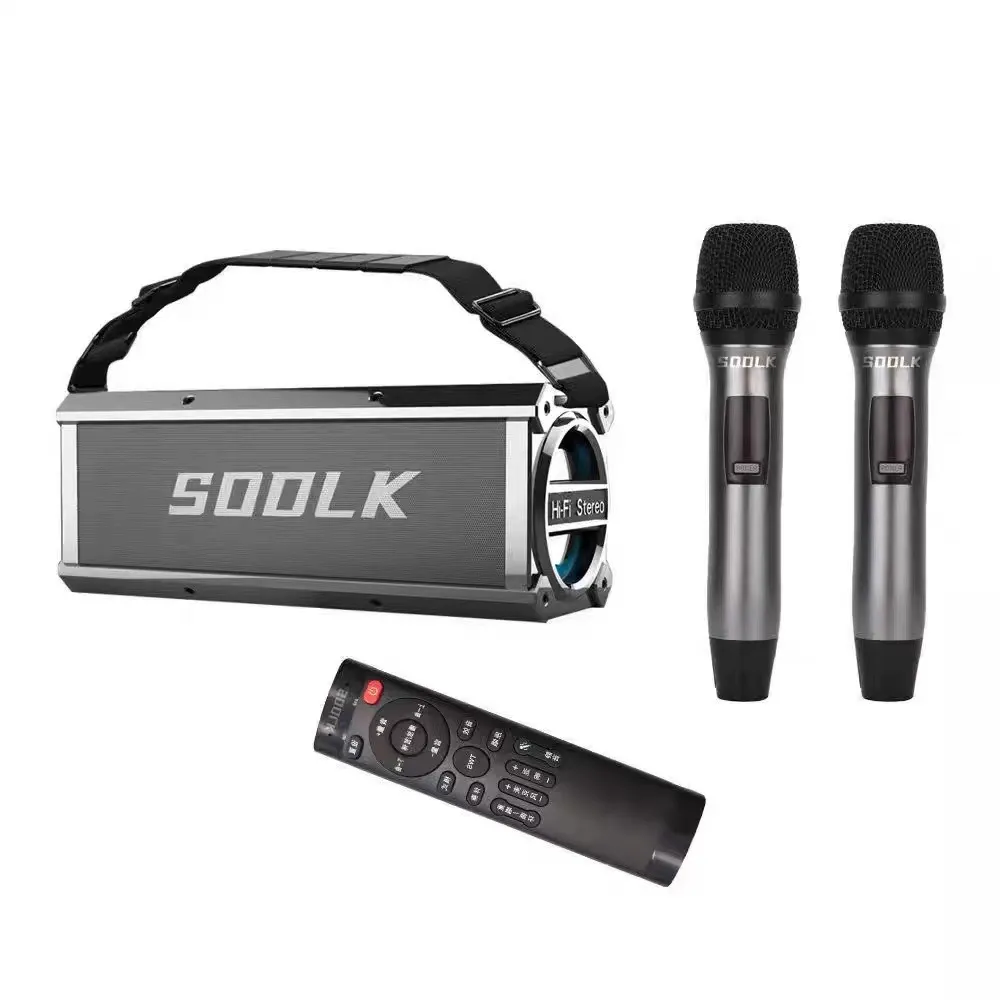 Standard Version Bluetooth Karaoke Speaker – High-Power Bass, Built-in Sound Card, 360° Surround Sound | Perfect for Dance Squads, Home & Travel