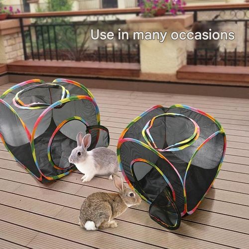 Outdoor Mesh Foldable Cat Tunnel – Pet Tent Play Tube for Cats