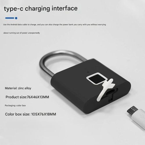 Hot Selling Fingerprint Lock  3-Second Instant Unlocking  Universal for Outdoor Travel Cases Cabinets