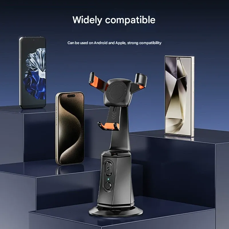 AI Face-Tracking Gimbal  Smartphone Stabilizer for Video Shooting  Short Video Recording Equipment  Live Streaming Phone Stand for Desktop