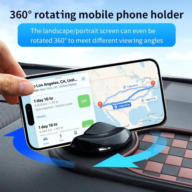 Multifunctional Vehicle-Mounted Anti-Slip Mat, Mobile Phone Navigation Frame, Central Control Storage Mat, Car Accessory ,phone holder for car