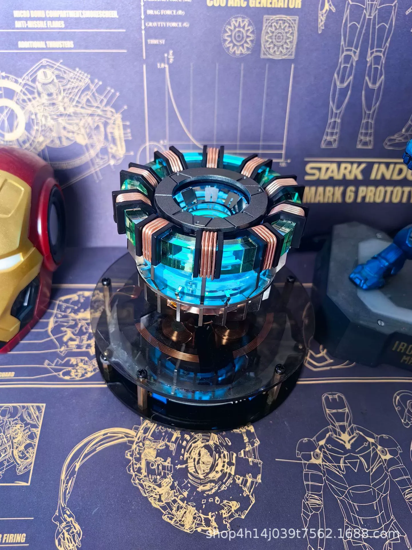 🔥MUST-HAVE for Guys Iron Man MK1 Levitating Arc Reactor! Ultra-Cool Tech Desk Decor ⚡ Creative LED Display + Wireless Magnetic Suspension - The Ultimate Collector's Gift for Marvel Fans!