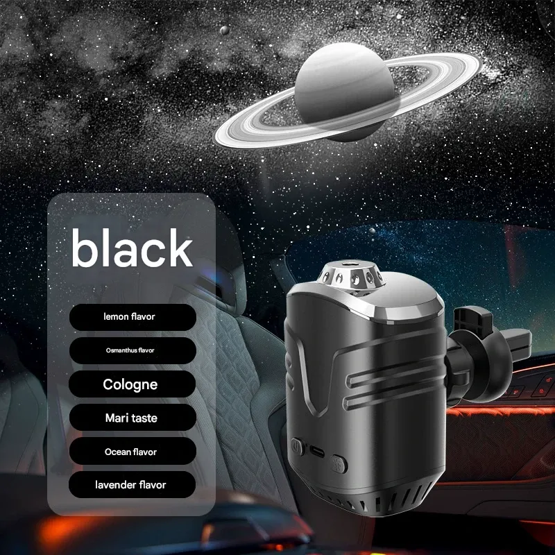 Car 3D Starry Sky Ceiling Diffuser with Automatic Perfume Start and Stop, Starlight Projection, and Premium Air Purification for Vehicles