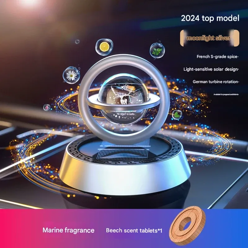 2025 HOTTEST Car Perfume: 'Blessing Deer' Solar Spinner 🦌 Sunlight-Activated Dancing Fragrance Elf