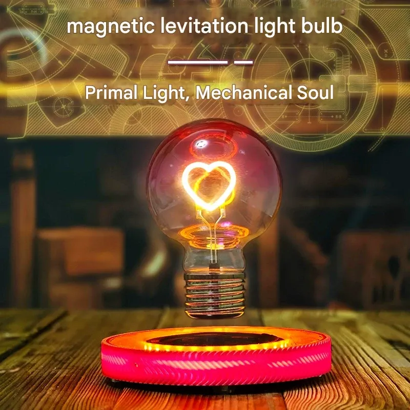 Maglev Heart Light ✨ | Wireless Floating Night Lamp | Ultimate Desk Mood Enhancer | Perfect Gift Choice