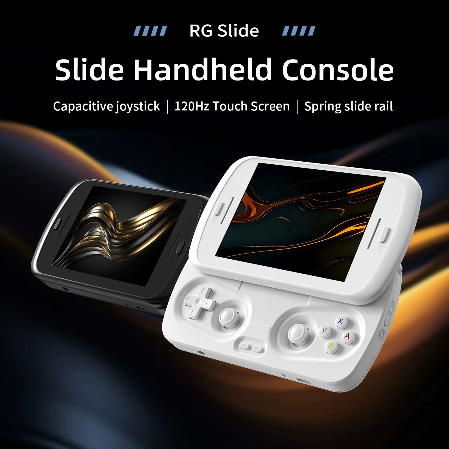 Anbernic RG Slide Open-Source Handheld Console - Android OS with Wireless HD Touchscreen & AI Gaming  Standard 8GB+128GB Configuration