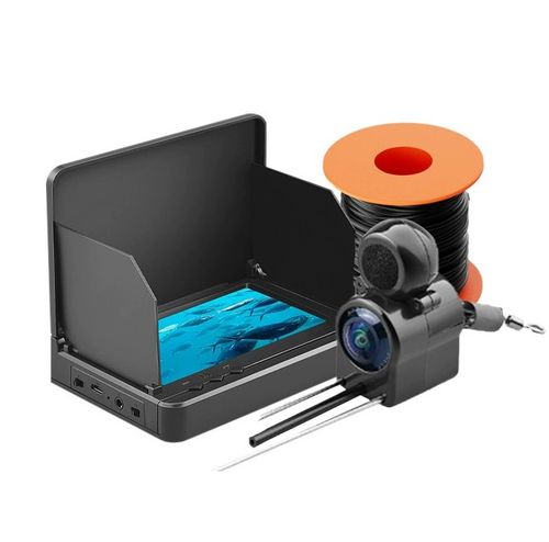 Underwater Fishing Camera Display - Night Vision Waterproof HD Fish Finder Monitor with Sonar