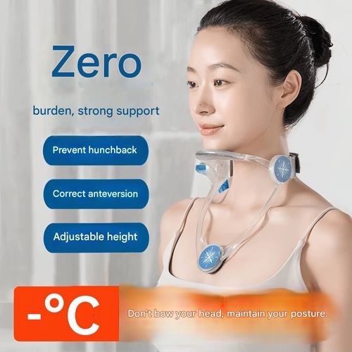 Adjustable Posture Corrector Neck Brace - Relieves Neck Pain for Office & Student Use