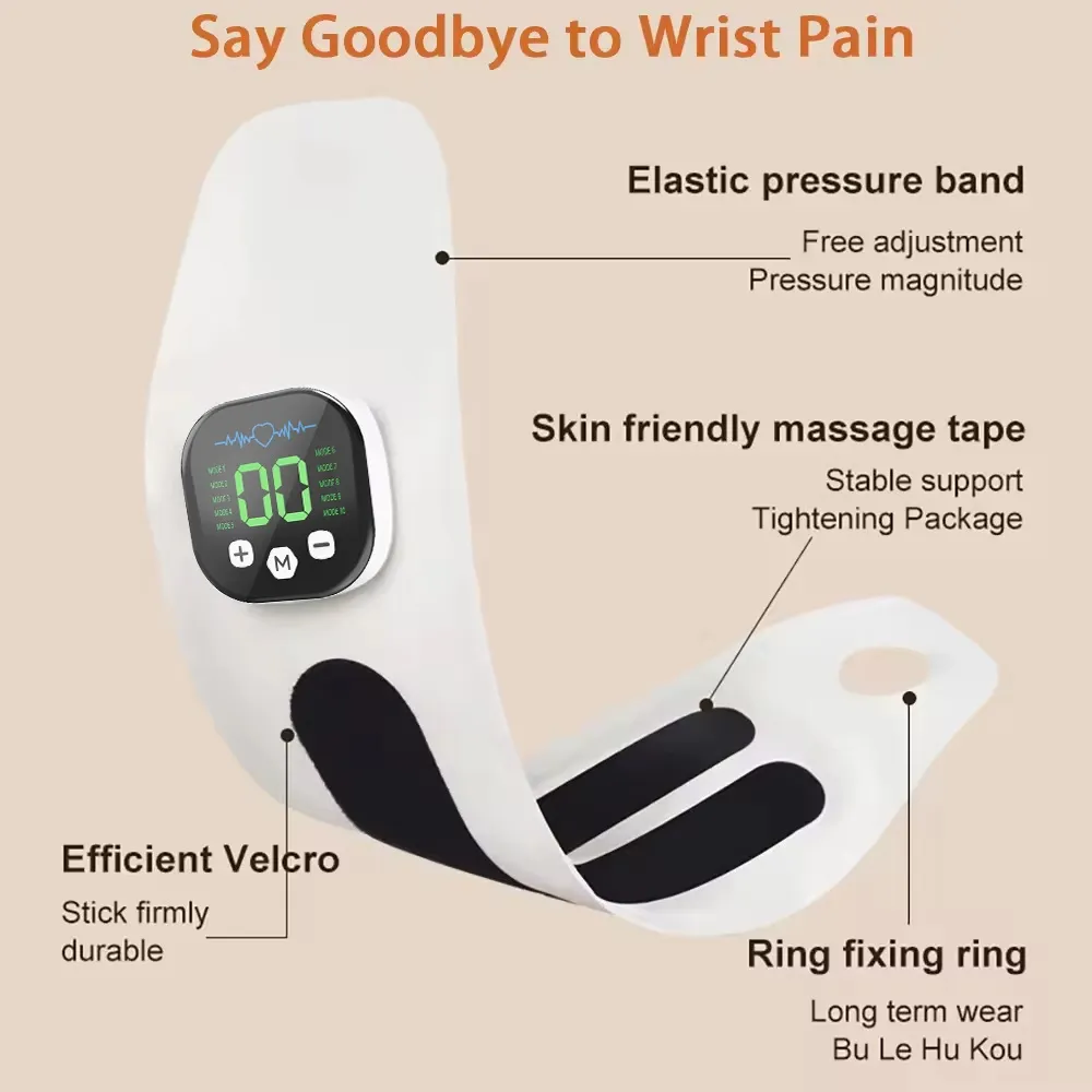 EMS Tendon Sheath Wrist Massager  Home-Use Universal Smart Massage Wrist Guard