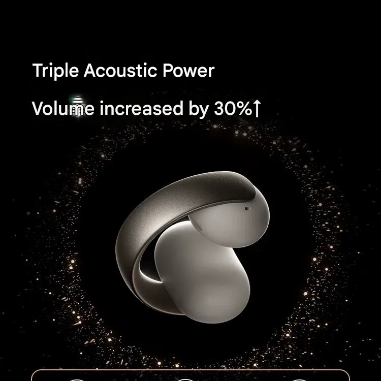 Soundcore AeroClip Open-Ear Bluetooth Earphones - Wireless Clip-On Design