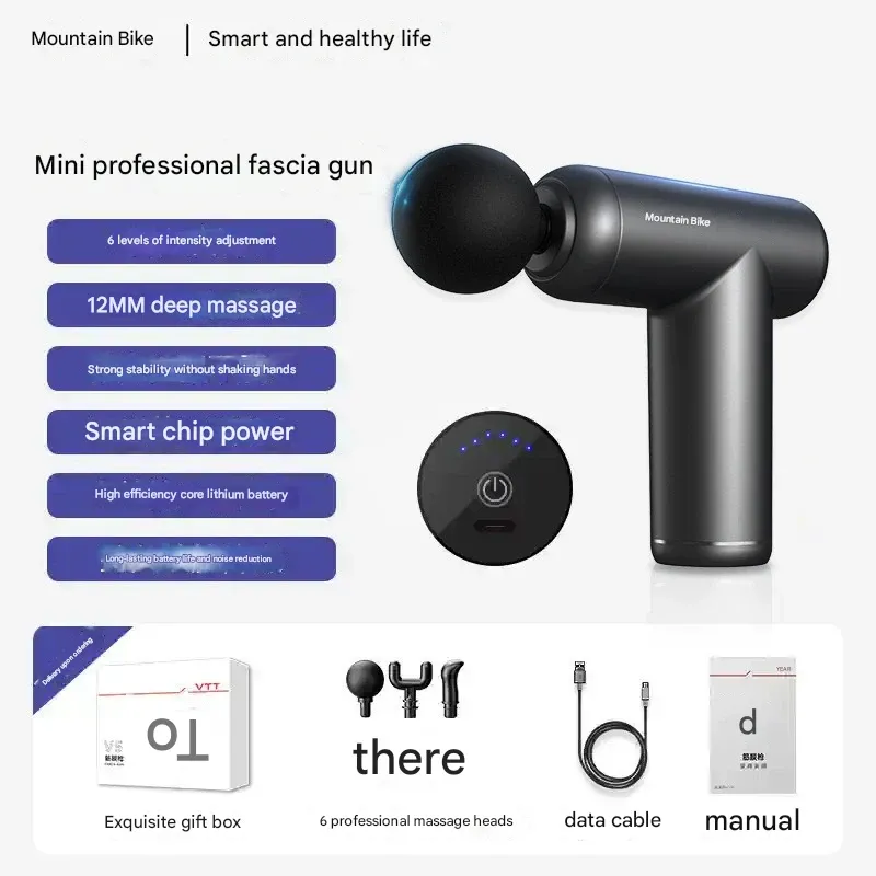 Pro-Grade Mini Massage Gun – 9-Speed Deep Tissue Percussion for Home & Travel! Ultra-Quiet Motor, Targets Back  Neck  Shoulders, Ultimate Muscle Recovery Tool