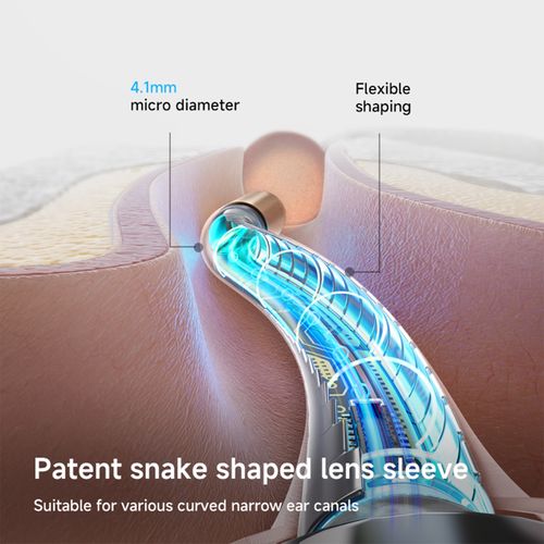 Smart Ear Cleaner for Kids – Illuminated Visual Ear Scoop with 360° Soft Silicone Tip, HD Endoscope for Ear Canal, 2-in-1 Cleaning & Care