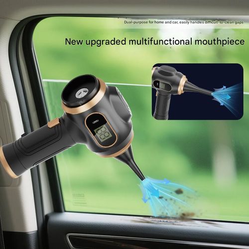 Digital display car vacuum cleaner super high power suction and blowing wireless handheld dust blower household desktop vacuum cleaner