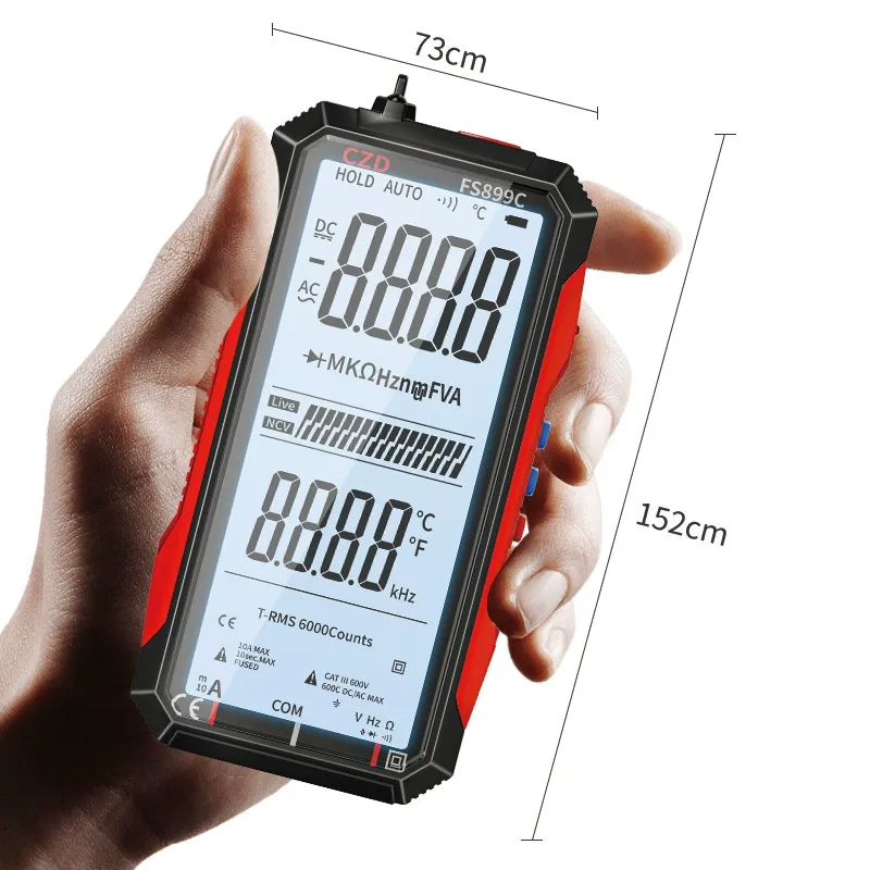 USB Rechargeable Large-Screen High-Precision Digital Multimeter, Fully Automatic Intelligent Multi-function Universal Meter