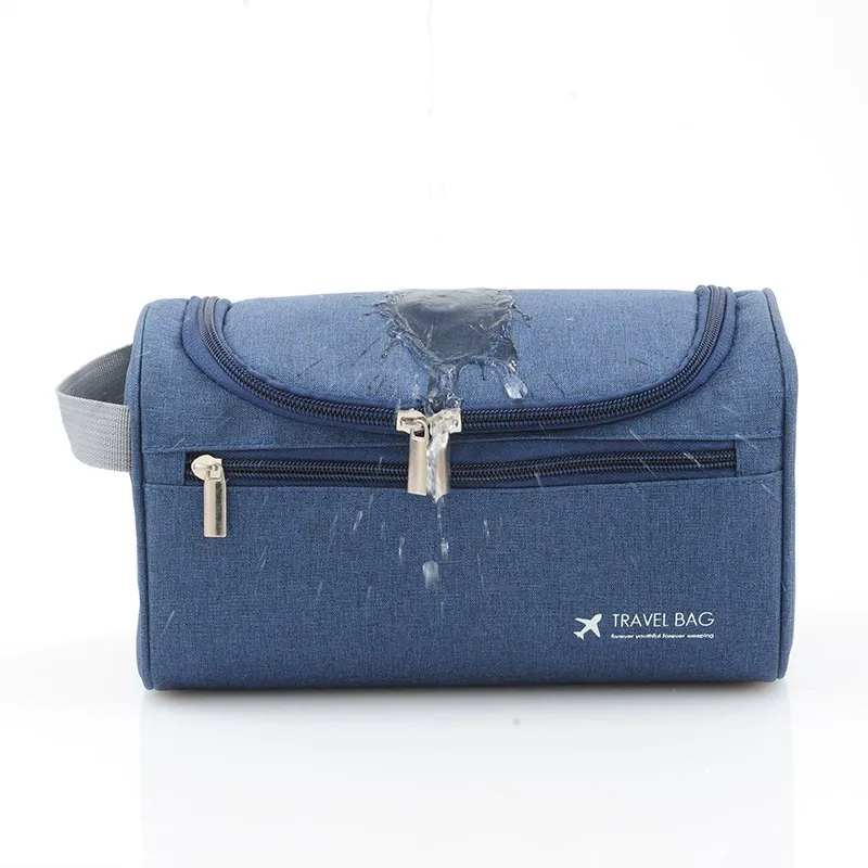 Outdoor travel hook toiletry bag, cationic waterproof Korean style storage toiletry and cosmetic bag, large capacity.