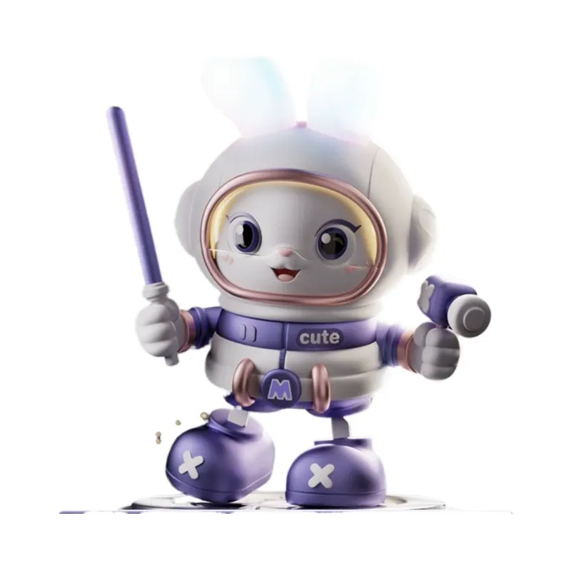 Space Rabbit Toy: Singing and Dancing Plush Bunny for Infant Tummy Time