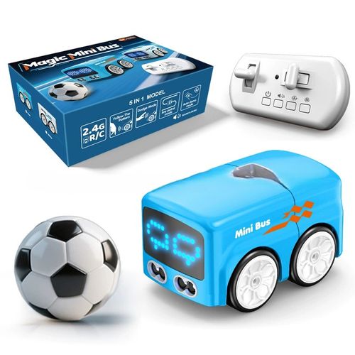 Smart Remote Control Sensor Car - Mini Desktop Gesture-Following Bus, Sensor-Avoidance Remote Control Toy Car