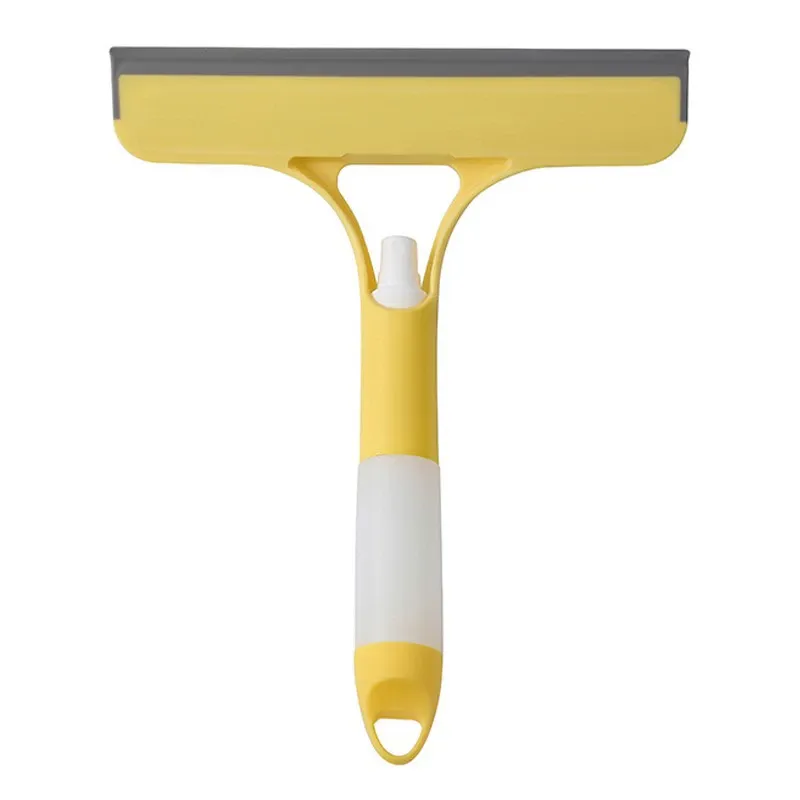 （Two packs！）Home Multi-Purpose Glass Cleaning Kit – 3-in-1 Dual-Sided Scrubber Squeegee & Spray Bottle for Windows & Mirrors
