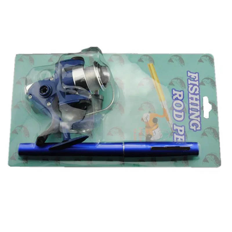 1-Meter Pen Fishing Rod Kit  Compact Spinning Reel Fishing Pole  Telescopic Pocket Fishing Rod