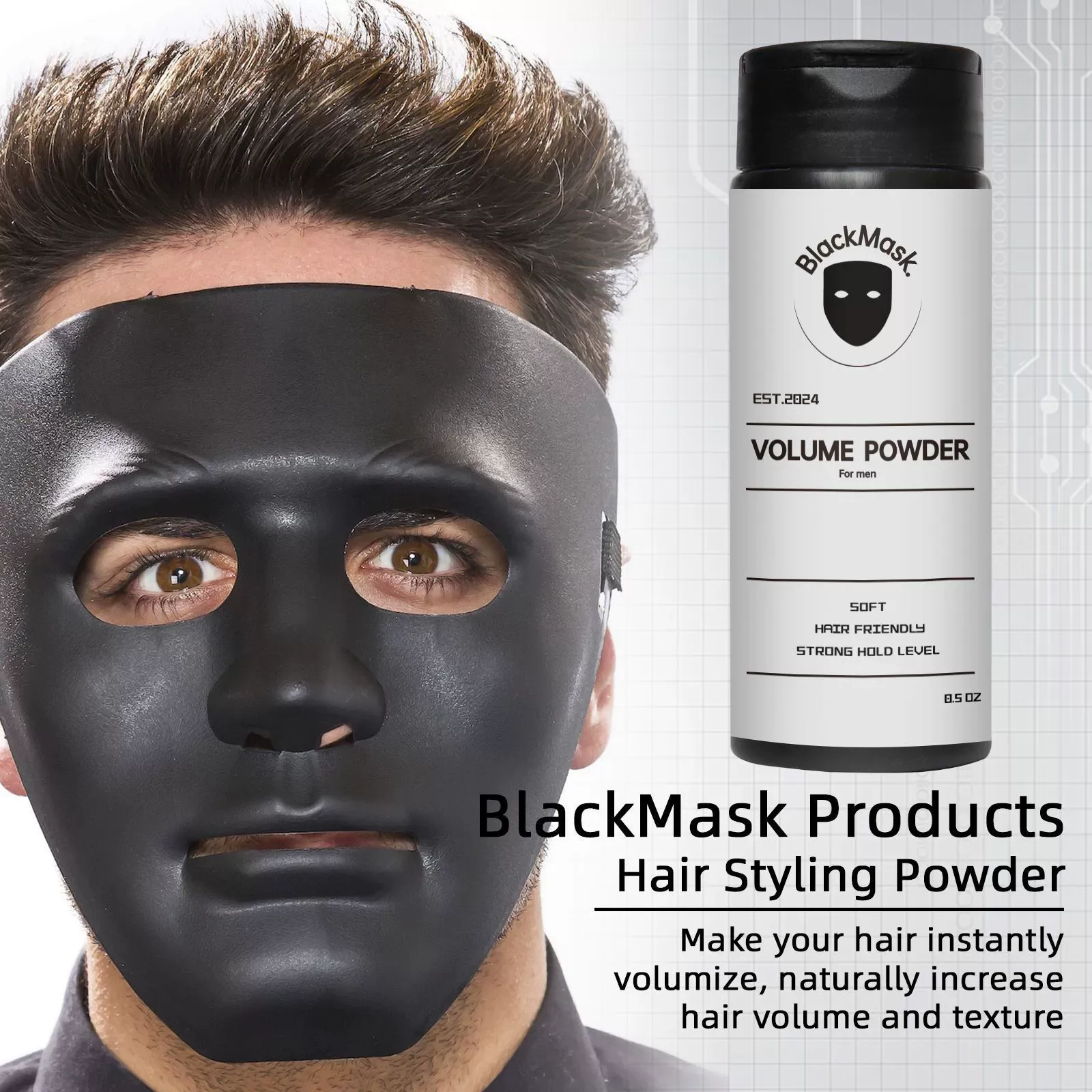 Volumizing & Texturizing Hair Powder: For Fluffy, Oil-Free Styles with No Visible Part