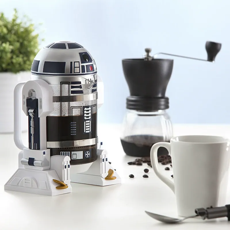 Star Wars R2-D2 Robot Mini Home Hand Drip Coffee Maker - Coffee Pot  Thermal Carafe  Moka Pot  French Press