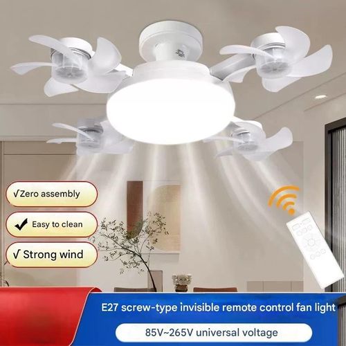 Drone-Style Fan Light  E27 Socket Quad-LED Creative Drone Fan Light