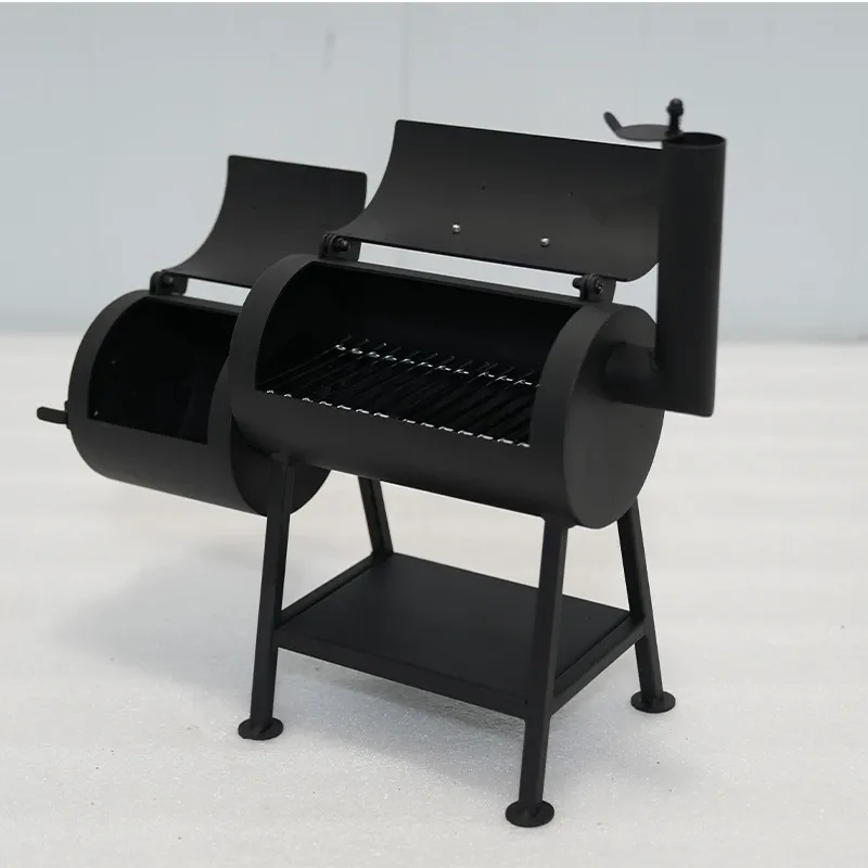 Mini Smoker Grill - Portable Pellet Grill with Dual Chambers for Outdoor BBQ