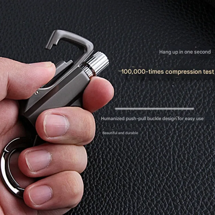 🔥 2025 New Multi-Function Waterproof Match Lighter Keychain - 3-in-1 Windproof Fire Starter, Bottle Opener & EDC Tool for Camping, BBQ & Outdoor Gifts for Men