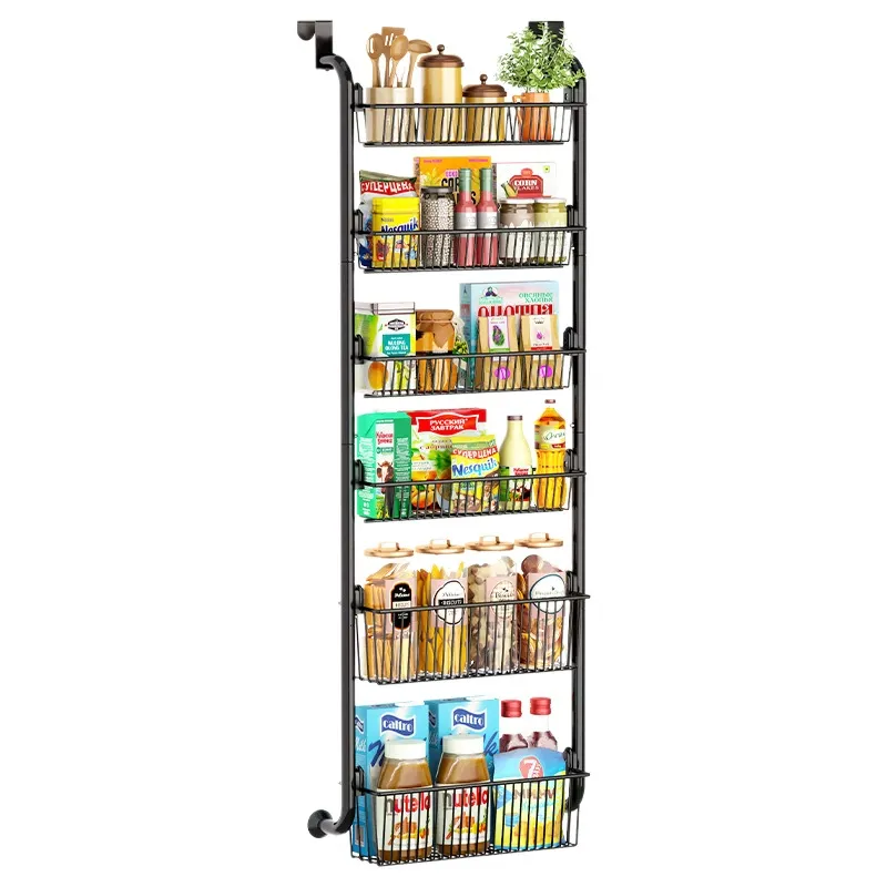 Over-The-Door Organizer Shelf, Multi-Layer Storage Rack for Snacks, Groceries & Spices, Space-Saving Organizer for Bedroom, Kitchen, Bathroom