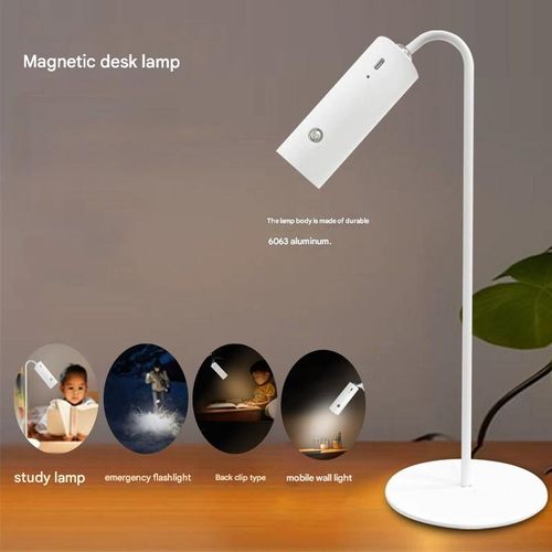 Magnetic Clip-On LED Desk Lamp - Multifunctional Eye-Caring Light for Reading & Study, Suitable for Desktop, Dining Table, Bedroom, and Bedside Use