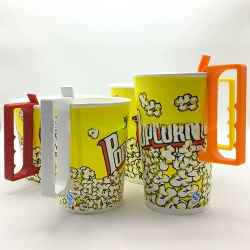 New arrival popcorn bucket handle for movie watching and eating