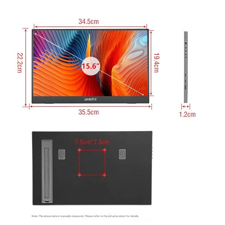 15.6 Portable Monitor  Compatible with Android iOS Smartphones  PCs  Laptops & Gaming Devices Wireless Screen Mirroring | PC Split-Screen Support