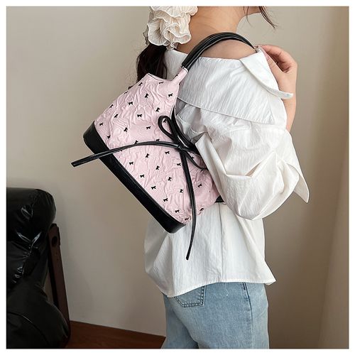 Balletcore Aesthetic Bow Bag – 2025 New Trendy & Versatile Shoulder Underarm Purse  Fashionable Handheld Tote for Work & Commute
