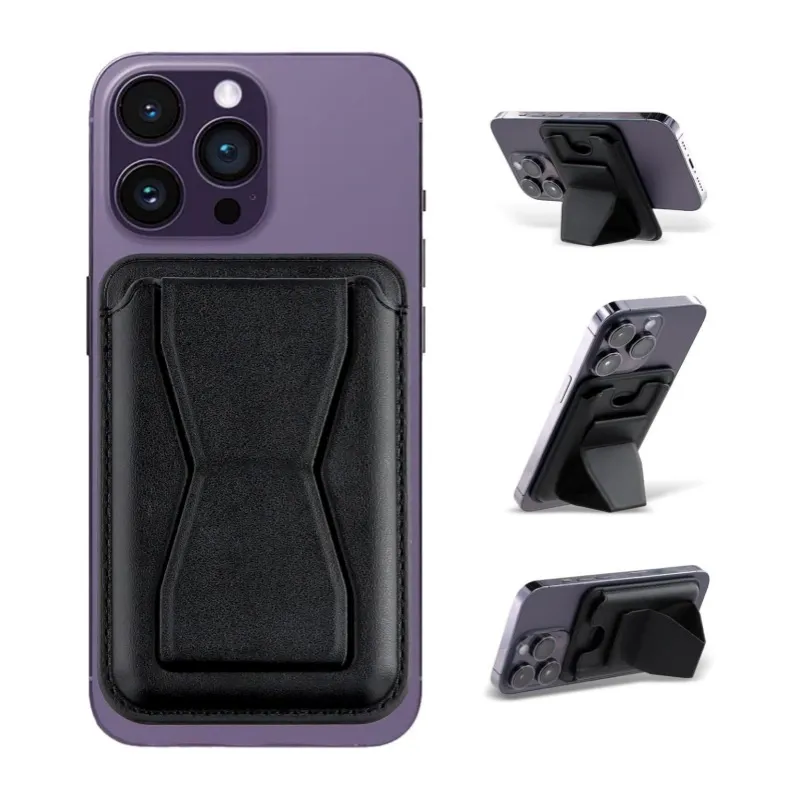 Magnetic Tech Revolution! Instant Snap-On! Butterfly Foldable Card Holder & Phone Stand - Your Ultimate Desktop Viewing Companion