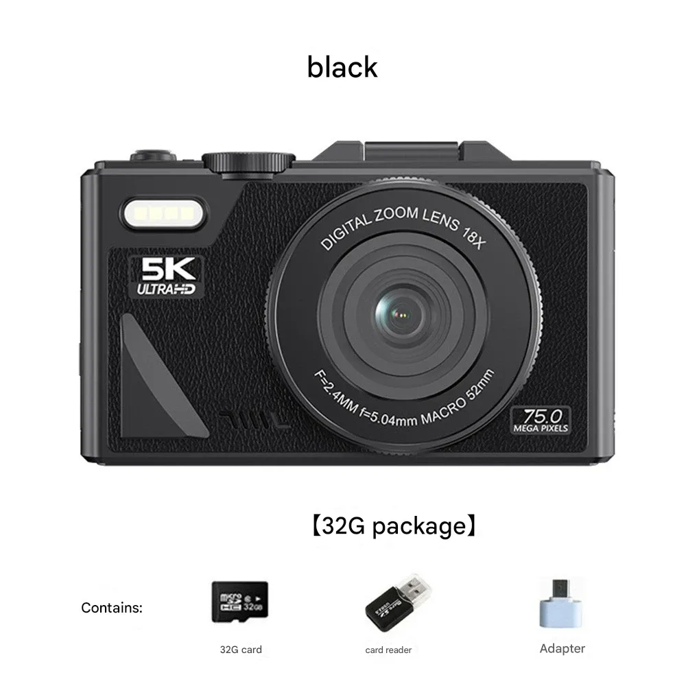 W1 Digital Camera – HD 180° Flip Screen  AF Auto Focus with Filters | Student-Friendly CCD Camera