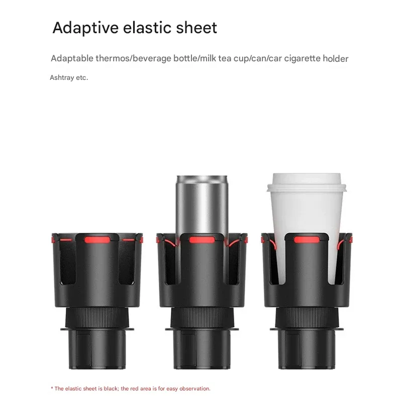car cup holder expander, large capacity car drink holder, universal car phone and cup mount, automotive organizer