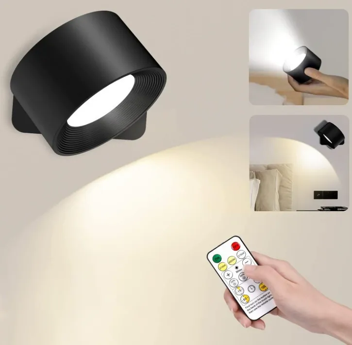 2-Pack  USB Rechargeable Wall Light - Perfect For Any Scene!  Bedside Reading + Cabinet Lighting + Magnetic & Portable   Super Convenient Touch & Remote Control Dimming