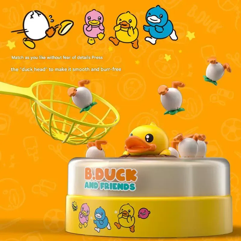 Children's Jumping Little Yellow Duck Toy, Bouncing Spinning Top for Infant Focus Training, Parent-Child Interactive Educational Toy