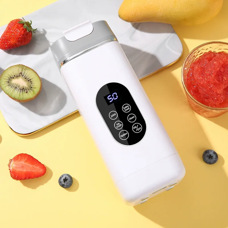 Portable Blender and Ice Crusher  12-Blade Outdoor Juicer with Ice Crushing Function  Rechargeable Cordless Design
