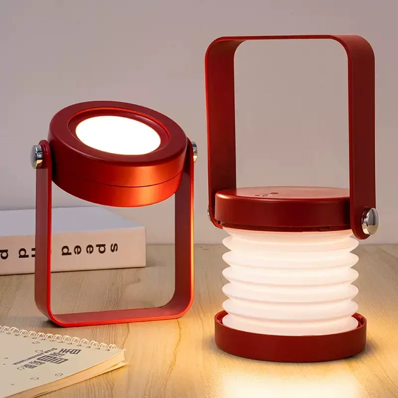 New LED Lantern Light – Creative Foldable Eye-Caring Desk Lamp | Novelty Home Gift & Ambient Lighting
