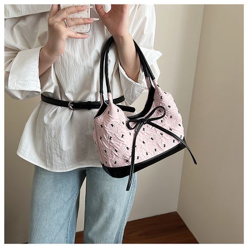 Balletcore Aesthetic Bow Bag – 2025 New Trendy & Versatile Shoulder Underarm Purse  Fashionable Handheld Tote for Work & Commute