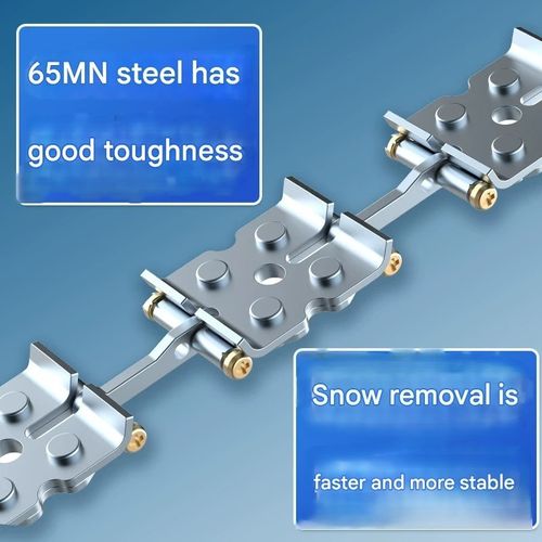 Tank-Track Universal Anti-Slip Chains – Manganese Steel High-Temperature Quenched, 360° Anti-Skid & Wear-Resistant, Powerful Ice-Breaking & Vibration-Free
