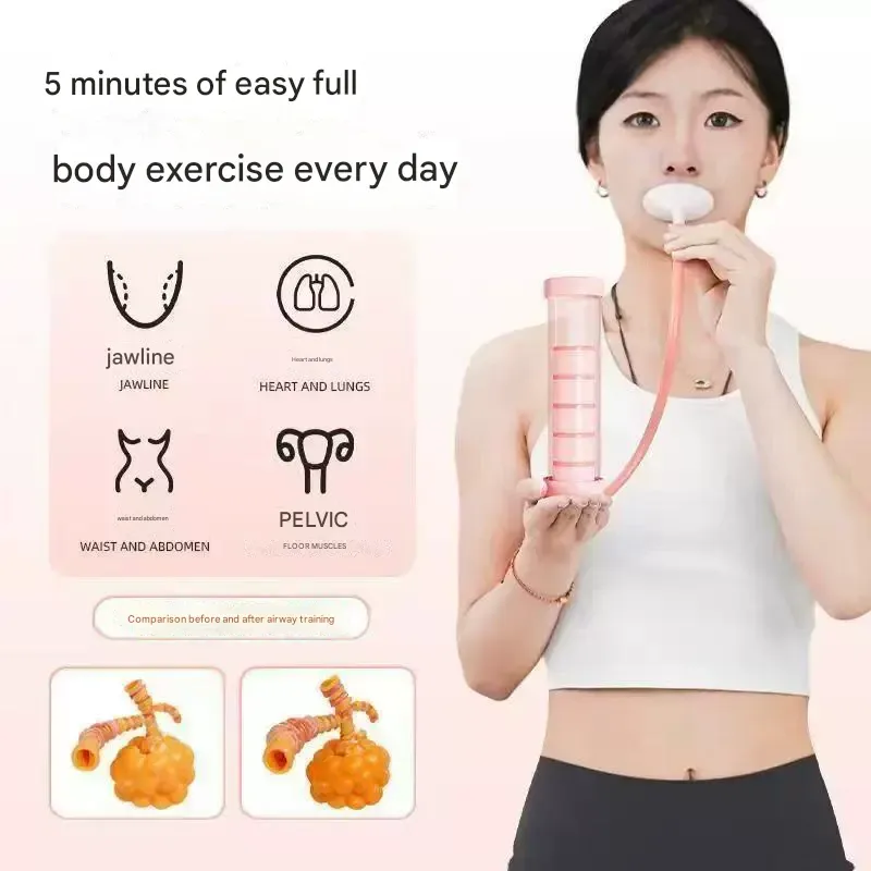 Breathing Dumbbell  Abdominal Breathing Exerciser for Core Strengthening & Lung Capacity  For Men & Women - Home Gym Essential