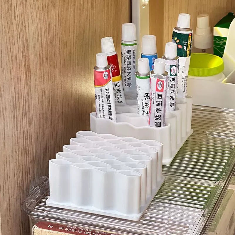 Desktop Storage Box for Tubes & Mini Cosmetics  Home Use Ointment & Cream Classification Case