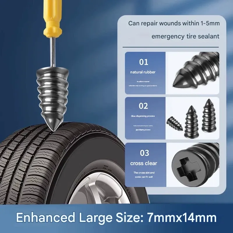 Emergency Tire Repair! Fix Flats in 30 Seconds—The Ultimate Vacuum Tire Repair Plug Kit is Here!